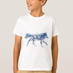 Abstracte Wolf Art: Geometrische dierlijke illustr T-shirt