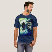 Abstracte Wolf & Bossen T-shirt (Voorkant volledig)