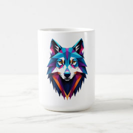 Abstracte Wolf Koffiemok