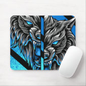 Abstracte Wolf-Muismat Muismat (Met muis)