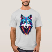 Abstracte Wolf T-shirt (Voorkant)
