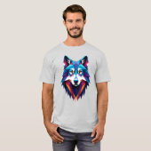 Abstracte Wolf T-shirt (Voorkant volledig)