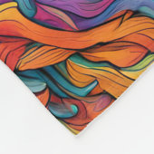 ABSTRACTE WOLFDEKEN FLEECE DEKEN (Hoek)