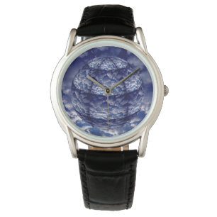 Abstracte wolk 3D bol Horloge