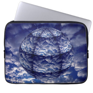 Abstracte wolk 3D bol Laptop Sleeve
