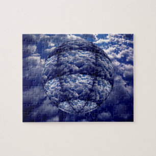Abstracte wolk 3D bol Legpuzzel