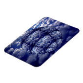 Abstracte wolk 3D bol Magneet (Linkerzijde)
