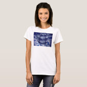 Abstracte wolk 3D bol T-shirt (Voorkant volledig)