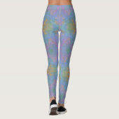 Abstracte wolken 2338 leggings (Achterkant)