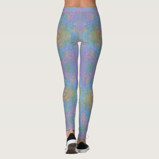Abstracte wolken 2338 leggings (Achterkant)