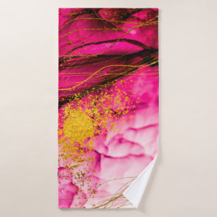Abstracte wolken-ART. Transparante creativiteit. M Badhanddoek
