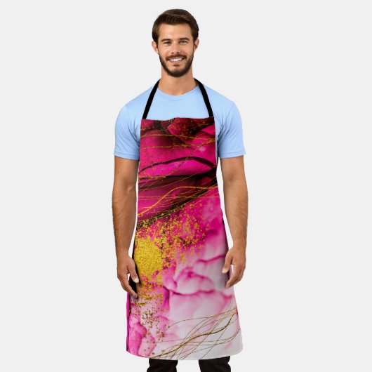 Abstracte wolken-ART. Transparante creativiteit. M Schort (Gedragen)