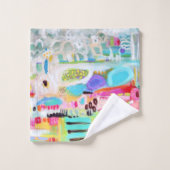 Abstracte wolken bad handdoek (Wasdoekje)