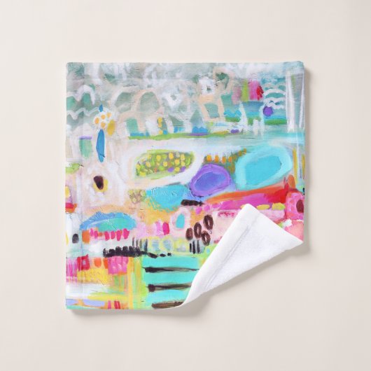 Abstracte wolken bad handdoek (Wasdoekje)