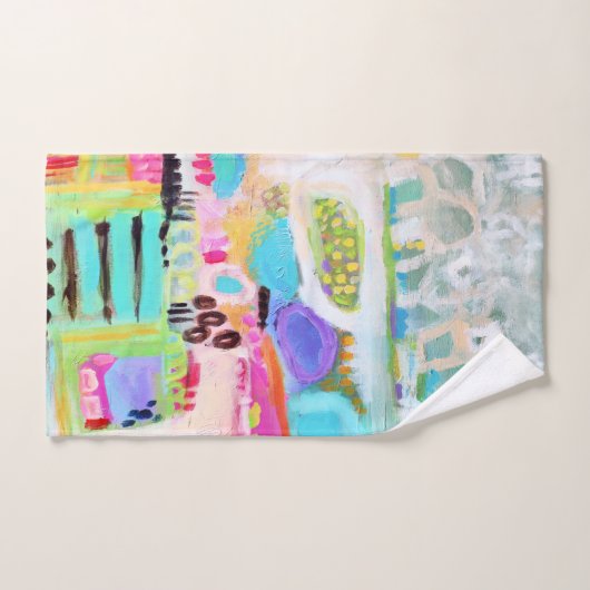 Abstracte wolken bad handdoek (Handdoek)