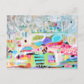 Abstracte wolken briefkaart (Voorkant)