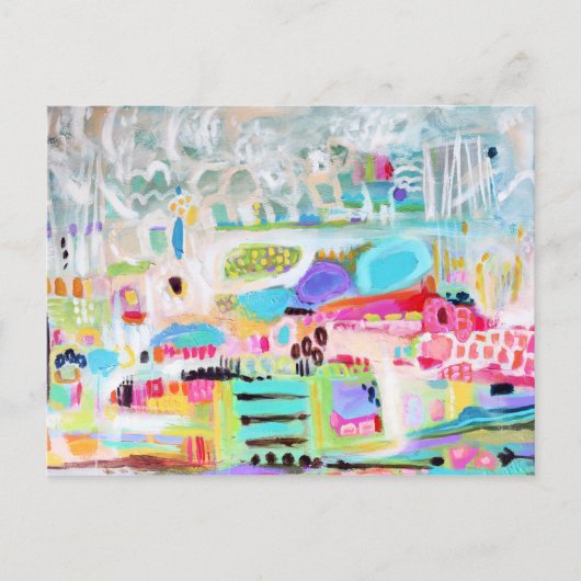 Abstracte wolken briefkaart (Voorkant)