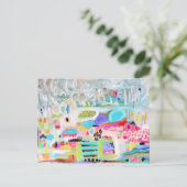 Abstracte wolken briefkaart (Staand voorkant)