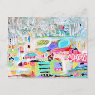 Abstracte wolken briefkaart