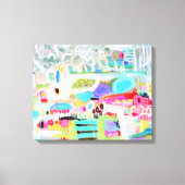 Abstracte wolken canvas afdruk (Voorkant)