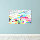 Abstracte wolken canvas afdruk (Insitu (Houten vloer))