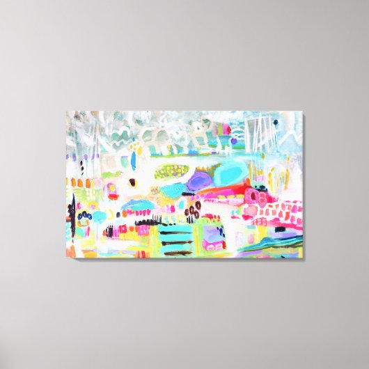 Abstracte wolken canvas afdruk (Voorkant)