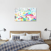 Abstracte wolken canvas afdruk (Insitu (Slaapkamer))