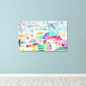 Abstracte wolken canvas afdruk (Insitu (Houten vloer))