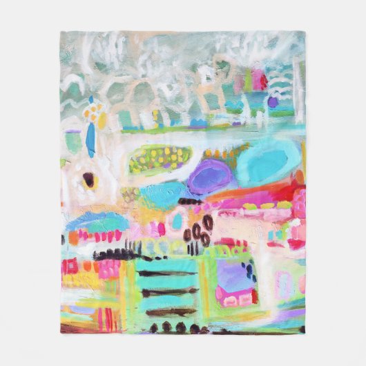 Abstracte wolken fleece deken (Voorkant)