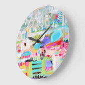 Abstracte wolken grote klok (Hoek)