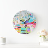 Abstracte wolken grote klok (Huis)