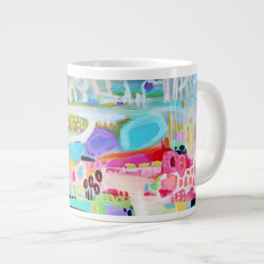 Abstracte wolken grote koffiekop (Voorkant rechts)