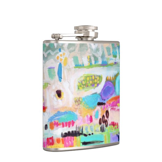 Abstracte wolken heupfles (Rechts)