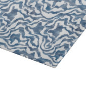 Abstracte wolken in blauw en wit snijplank (Hoek)
