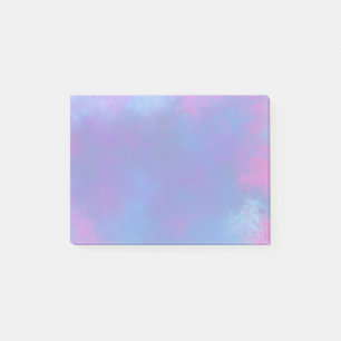 Abstracte wolken in roze Paars en blauw Post-it® Notes