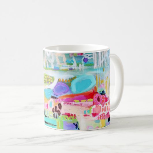 Abstracte wolken koffiemok (Voorkant rechts)