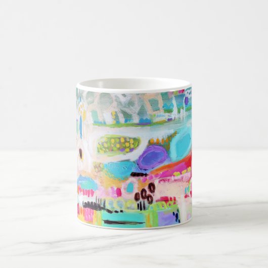 Abstracte wolken koffiemok (Center)