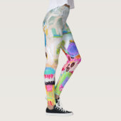 Abstracte wolken leggings (Rechts)
