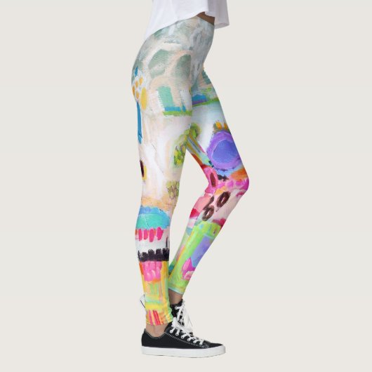 Abstracte wolken leggings (Rechts)