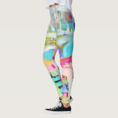 Abstracte wolken leggings (Links)