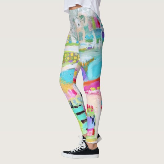 Abstracte wolken leggings (Links)