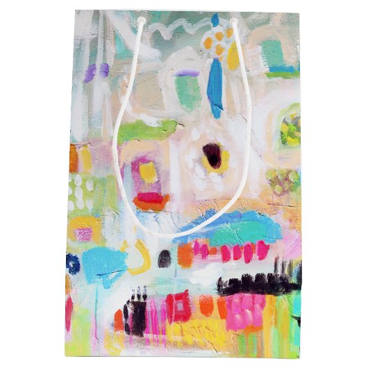 Abstracte wolken medium cadeauzakje (Achterkant)