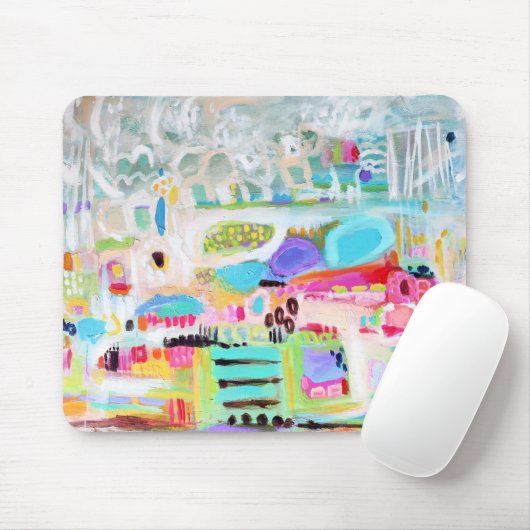 Abstracte wolken muismat (Met muis)