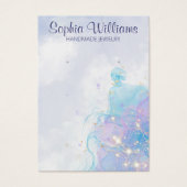 Abstracte wolken oorbel sieraden display kaart (Voorkant)