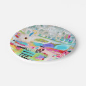 Abstracte wolken papieren bordje (Gekanteld)