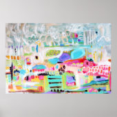 Abstracte wolken poster (Voorkant)