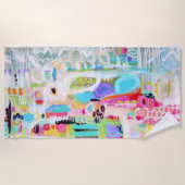 Abstracte wolken strandlaken (Voorkant)