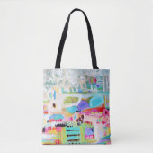 Abstracte wolken tote bag (Voorkant)