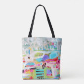 Abstracte wolken tote bag (Achterkant)