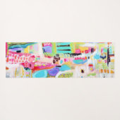 Abstracte wolken yogamat (Achterkant (horizontaal))